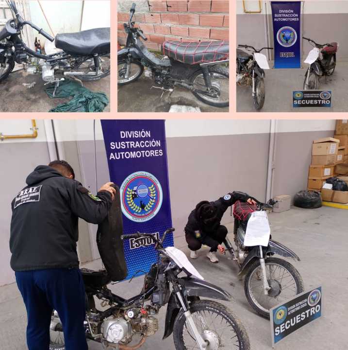 Se recuperaron dos motos robadas en Esquel