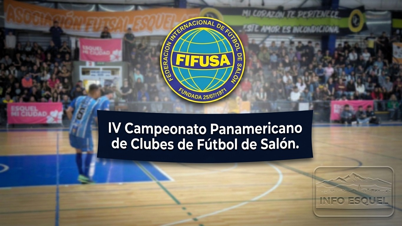 Esquel se viste de gala: todo listo para la gran fiesta del IV Campeonato Panamericano de Futsal