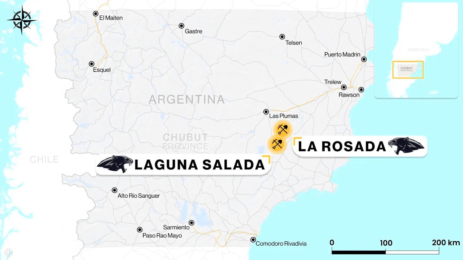 Jaguar Uranium presentó una estimación clave de recursos de uranio y vanadio en Chubut